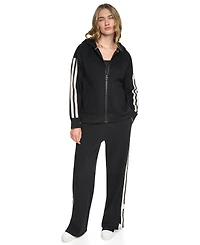 Dkny Sport Women's Textured Tape Full-Zip Hoodie