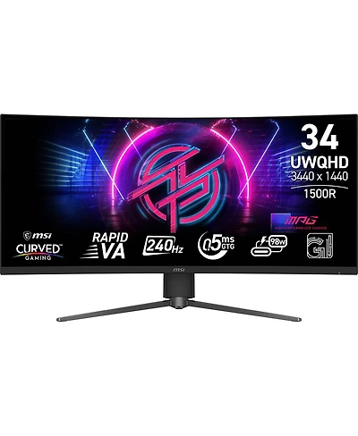 Msi Mpg 346CQRF X24 34" Va Uwqhd 240Hz Curved Computer Monitor