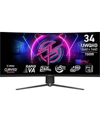 Msi Mpg 346CQRF X24 34" Va Uwqhd 240Hz Curved Computer Monitor