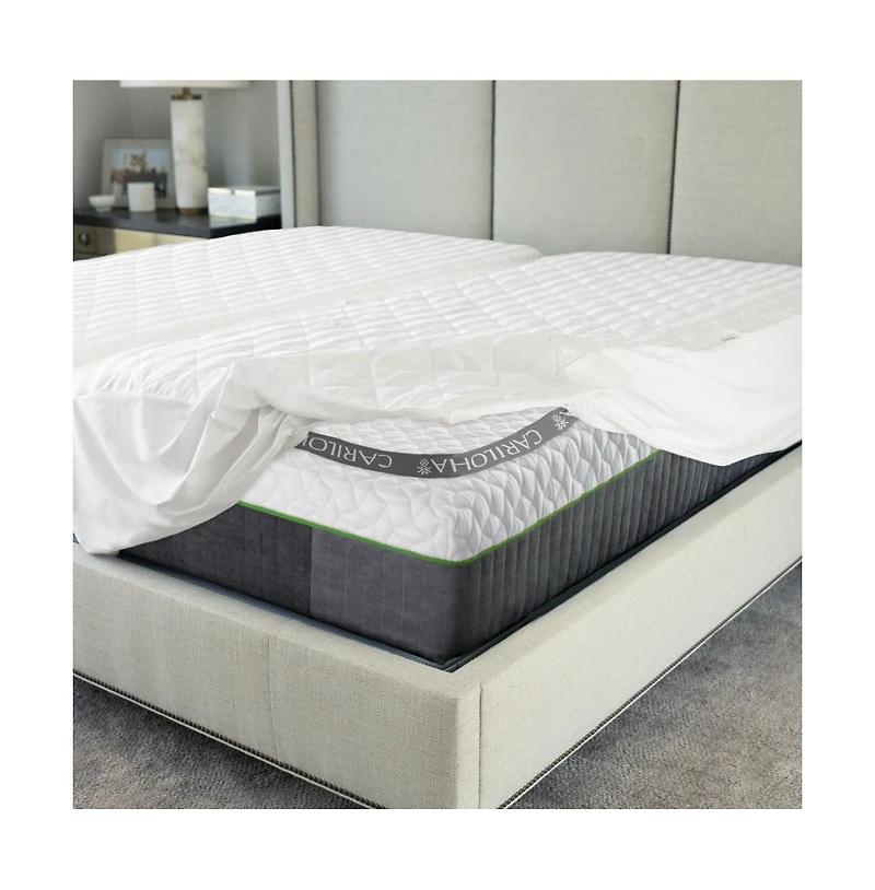 Cariloha Luxurious Quilted Mattress Protector California Waterproof 5 Sides of Protection