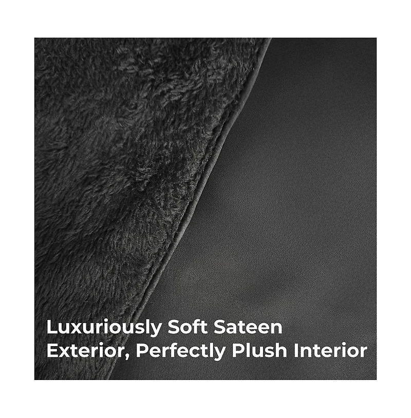 Cariloha Luxury Spa Bath Robe | Viscose L/Xl Ultra Plush with Sateen Exterior