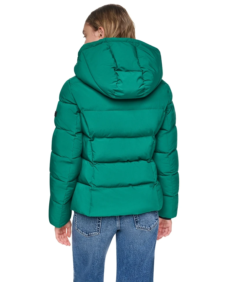 Dkny Women's Midweight Everyday Hooded Puffer Coat