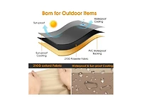 Cowin Rocker Chair Cover 420D Waterproof Patio Outdoor 2 Piece Set