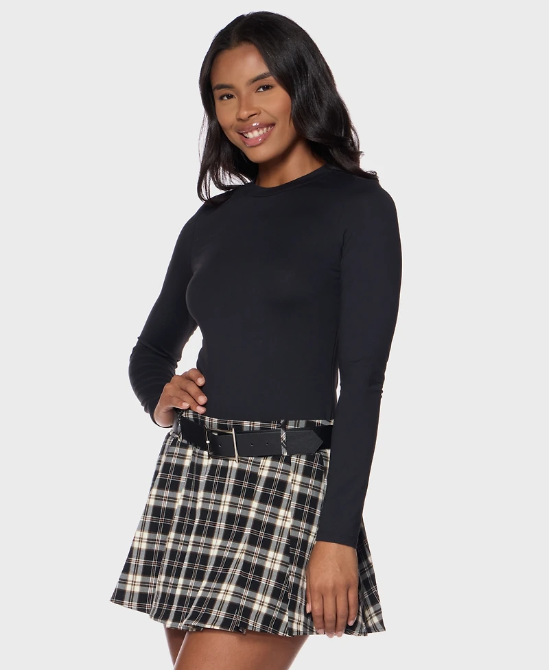 Alex & Sophia Juniors' Crewneck Dress