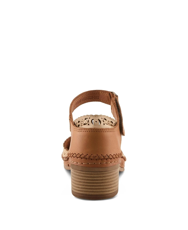Spring Step Women's Eveline Mary Jane Shoe with Laser-Cut Detail