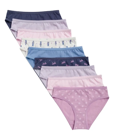 Maidenform Girls' 4-14 Charm Picot Bikini, 9-Pack