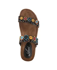 Azura Women's Slide Wedge with Natural Cork Sole