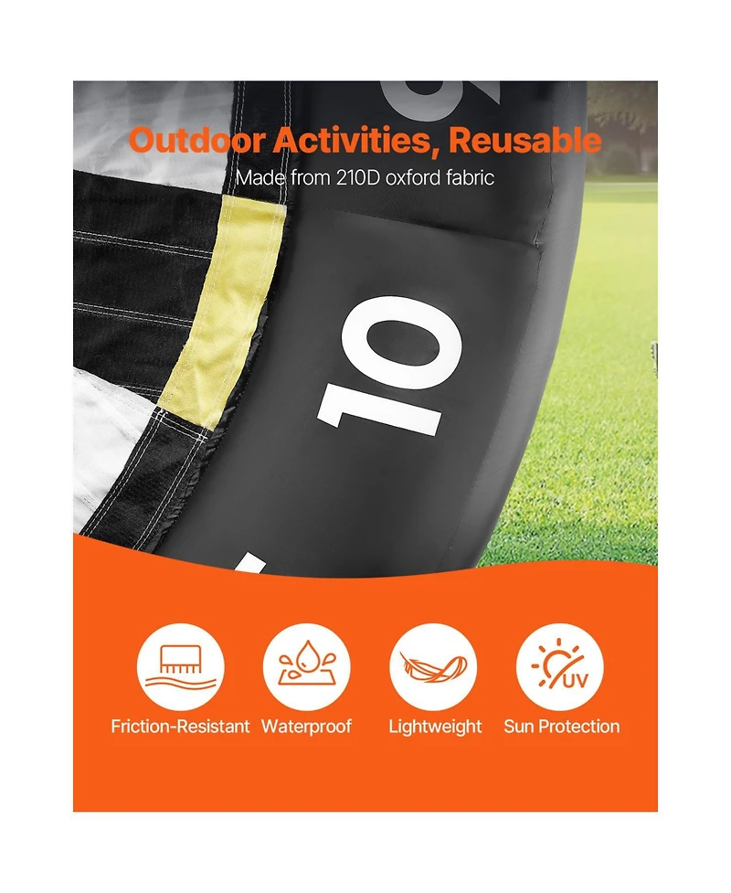 Vevor Inflatable Soccer Dart Board over 8 ft High with 9 Kick Balls and Air Pump
