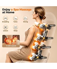 Fed Fitness 4D Massage Chair Full Body, Zero Gravity Massage Chair with Heat and Foot Massage with Airbags, Kneading, Bluetooth, Lcd Touch Control