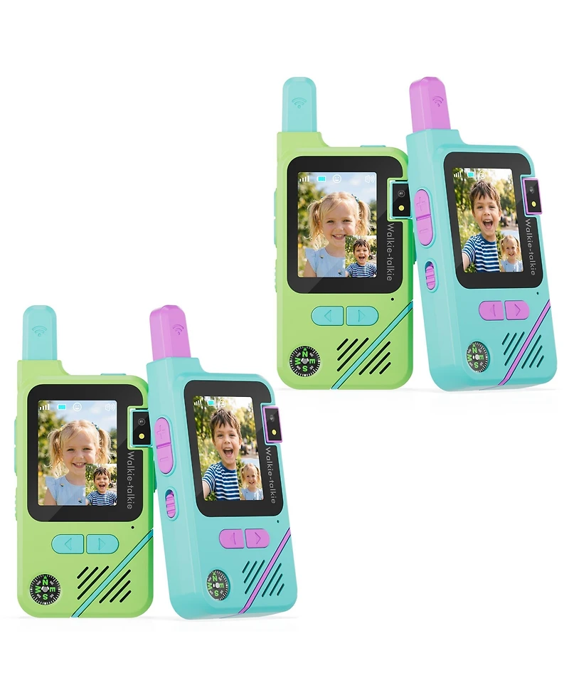Contixo TK1 Kids Walkie Talkies 2-Pack, Video and Voice Communication Toy, Flashlight, Changer, Rechargeable