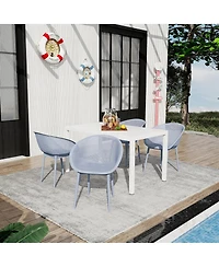 Streamdale Furniture Light Chairs and Table Set