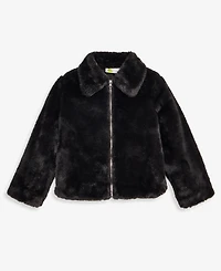 Epic Threads Toddler Girls' 12M-5T Solid Faux-Fur Jacket, Macy's Exclusive