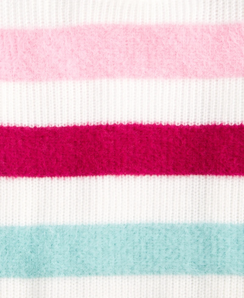 Epic Threads Girls' Xs-xl Crewneck Feather-Stripe Sweater, Macy's Exclusive