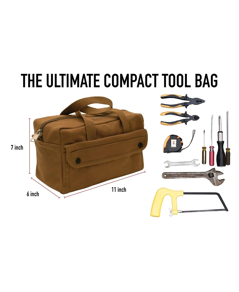 Xdovet Military-Style Canvas Mechanic's Tool Bag - Garage Storage