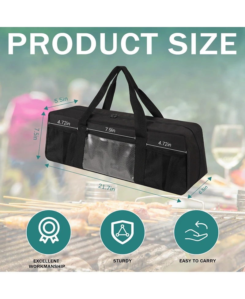 Xdovet Grill Tool Storage Bag Portable Bbq Camping Accessory