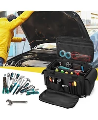 Xdovet Small Tool Bag Padded Bottom Multi-functional Work Tote Repairman Electrician Carpenter Handyman