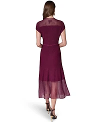 Donna Karan New York Women's Mock Neck Midi Dress