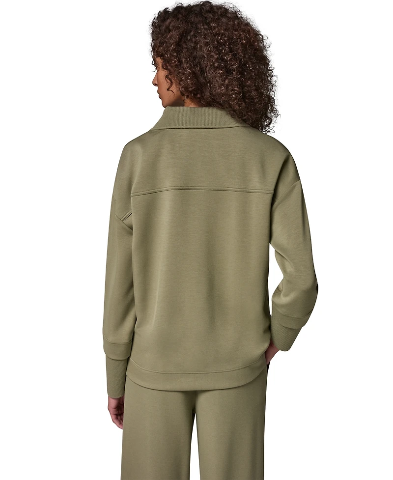 Donna Karan Weekend Women's Jet Setter Long-Sleeve V-Neck Top