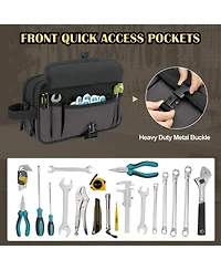 Xdovet Canvas Tool Pouch Zipper Organizer Bag Electrician Utility