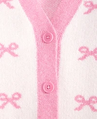 Epic Threads Girls 5-20 Bow Pattern Long-Sleeve Cardigan, Macy's Exclusive