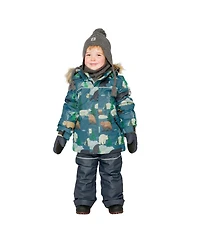 Deux par Deux Toddler Boy 2T -5T Two Piece Discover Snowsuit