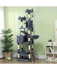 Ruie 81 Inch Cat Tree Tower with Condos Beds Hammocks and Scratching Posts