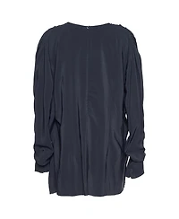 Pre-Owned Marni Marni Women's Pleated Long-Sleeve Silk Blouse