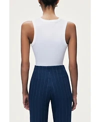 Nocturne Women's Pinstripe Wide Leg Trousers