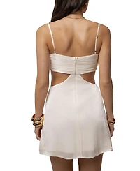 Jluxlabel Women's Sweet Bloom Satin Cutout Mini Dress