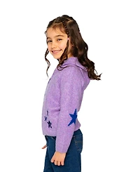 Deux par Deux Toddler Girls (2T - 5T) Hooded Knitted Cardigan