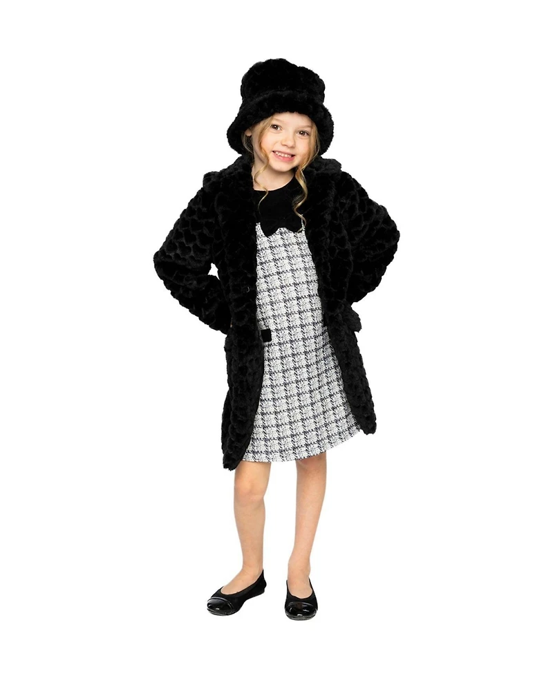 Deux par Toddler Girl ( 2-3 4-5 ) Faux Fur Long Coat