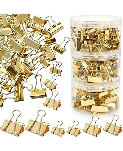 Danrong 174 Pack Metal Binder Clips 3 Sizes With Storage Boxes For Office School Home