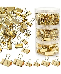 Danrong 174 Pack Metal Binder Clips 3 Sizes With Storage Boxes For Office School Home