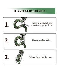 Piscifun Adjustable Heavy Duty Tree Swing Ropes Hanging Straps Carabiners For Swings