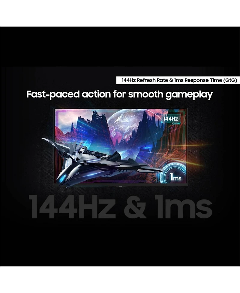 Samsung LS32DG702ENXZA 32" Fast Ips 4K Uhd Gaming Monitor, 144Hz, G-Sync & FreeSync Premium Compatible