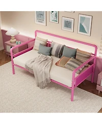 gaomon Metal Daybed Frame Twin Size, Industrial Sofa Bed with Iron Frame, Heavy Duty for Living Room, Office, or Guest Room