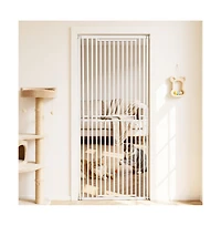 Ruie 78 in Extra Tall Pet Gate with Adjustable 28 to 34 in Width