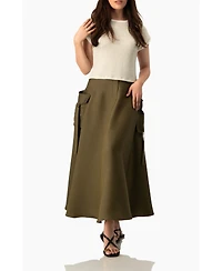Ivonne Women's Textured Cap Sleeve Boat Neck Knit Cropped Top