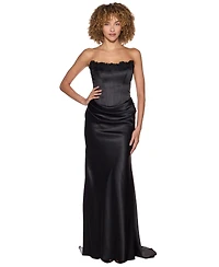 Alex & Sophia Juniors Satin Dress