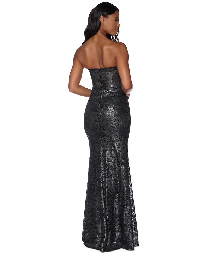 Alex & Sophia Juniors V-Neck Dress
