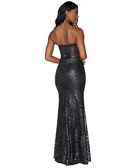 Alex & Sophia Juniors V-Neck Dress