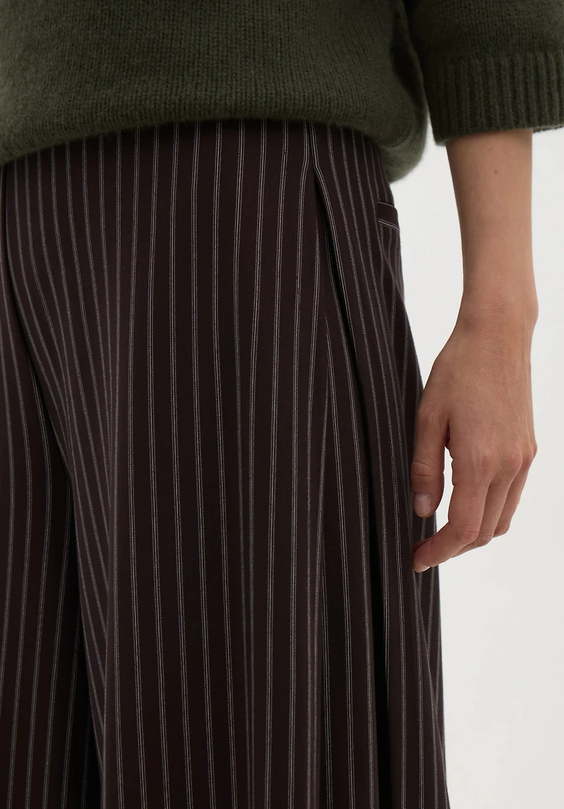Hush Women's Revyn Pinstripe Wide-Leg Pull-On Trousers
