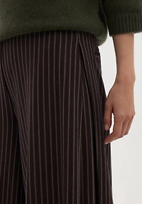 Hush Women's Revyn Pinstripe Wide-Leg Pull-On Trousers