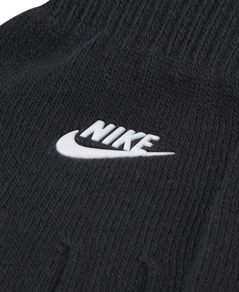 Nike Boys' 8-20 Ottoman Pom Peak Beanie and Gloves, 2-Piece Set