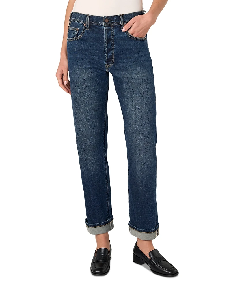 Liverpool Los Angeles Women's Sloane Low-Rise Cuffed Boyfriend Jeans