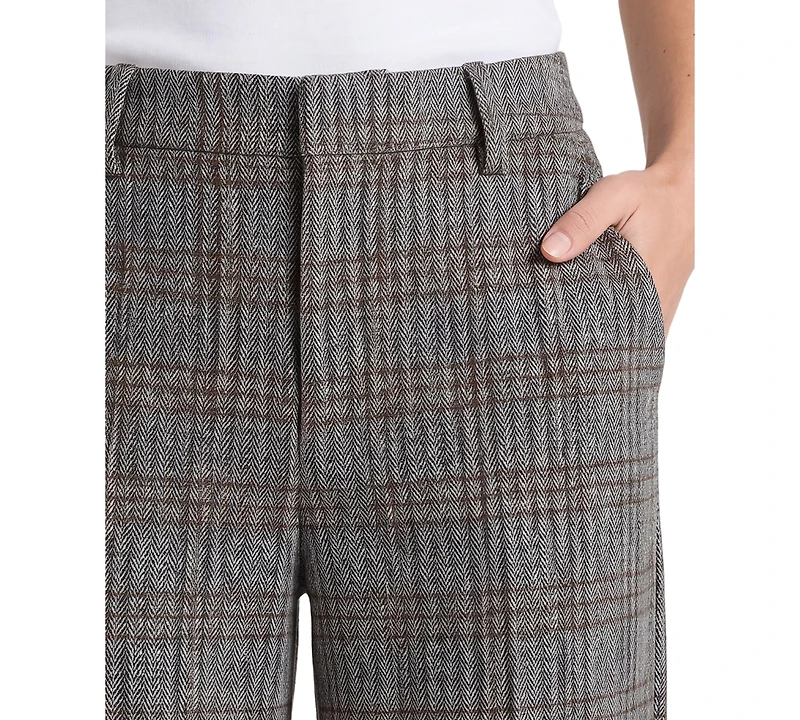 Liverpool Los Angeles Women's Kelsey Mid-Rise Wide-Leg Trousers