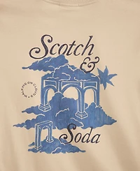 Scotch & Soda Men's Graphic Artwork Crewneck T-Shirt