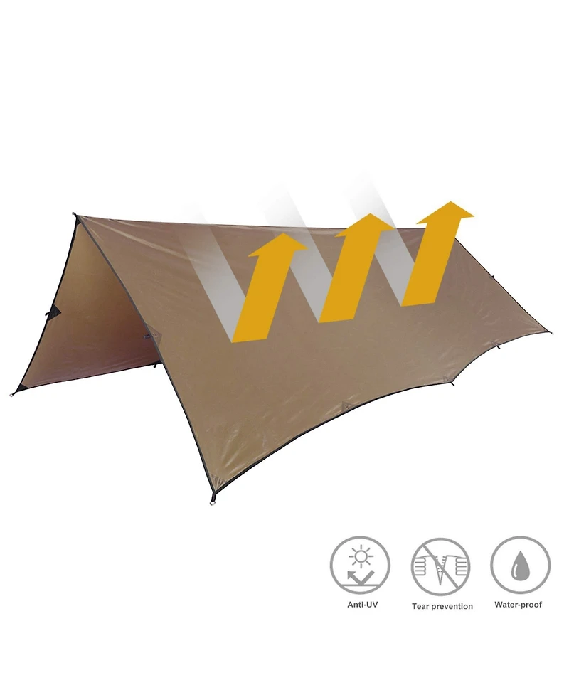 Piscifun Lightweight Waterproof Camping Tarp Anti Uv Portable Bushcraft Shelter