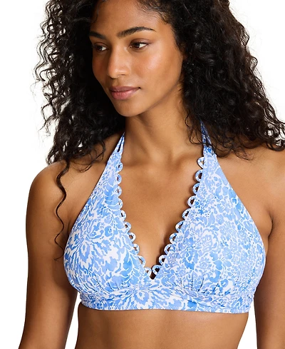 Tommy Bahama Women's Reversible V-Neck Tie-Back Swim Top