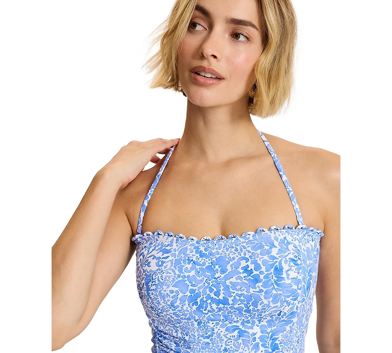 Tommy Bahama Women's Bandeau Tummy-Control One-Piece Swimsuit
